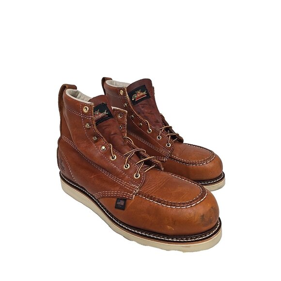 Thorogood Men's 804-4200 American Heritage 6" Safety Moc Toe Wedge Boot 11.5D - Picture 1 of 8